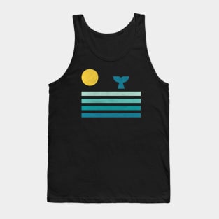 Deep Blue Sea-Sun And A Whale Tank Top